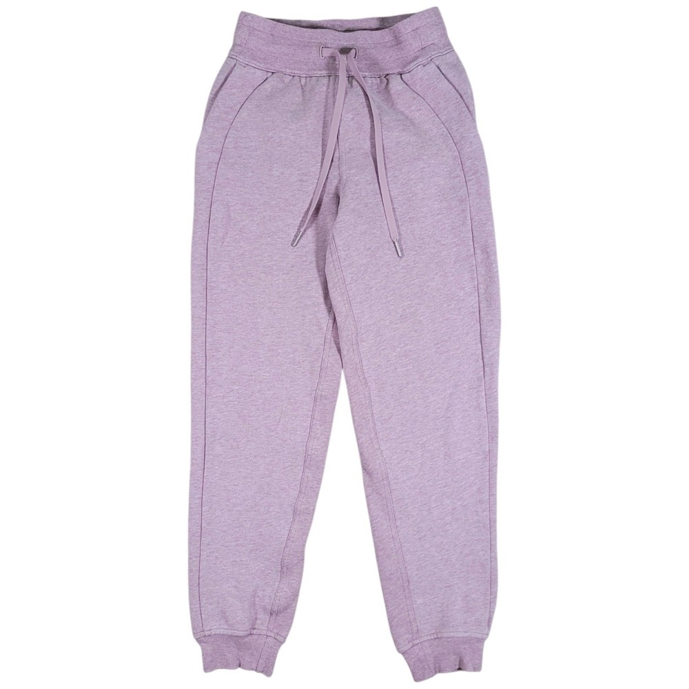 Lululemon Scuba High-Rise Jogger Women 0 Pink Purple Fleece Sweatpants LW5DD3S